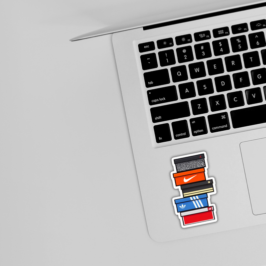 Sneaker Box Stack Sticker