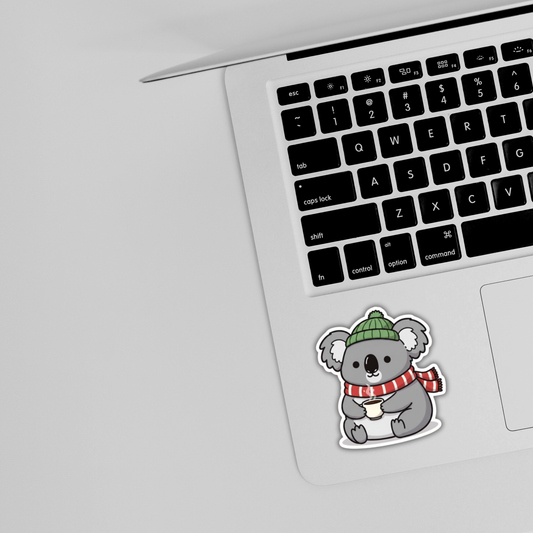 Cozy Koala Coffee Sticker