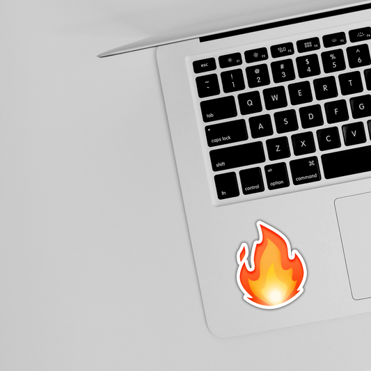 Fiery Flame Sticker