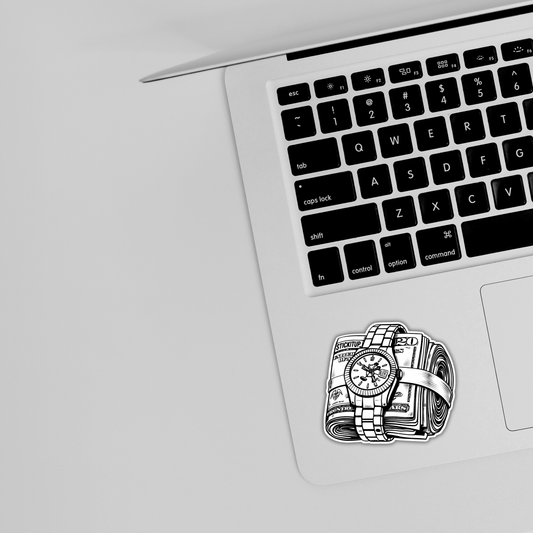 Time Is Money Sticker