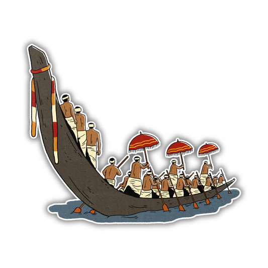Traditional Snake Boat Sticker