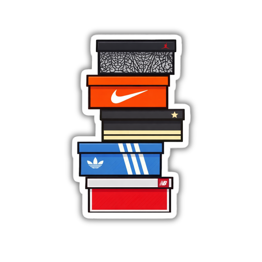 Sneaker Box Stack Sticker
