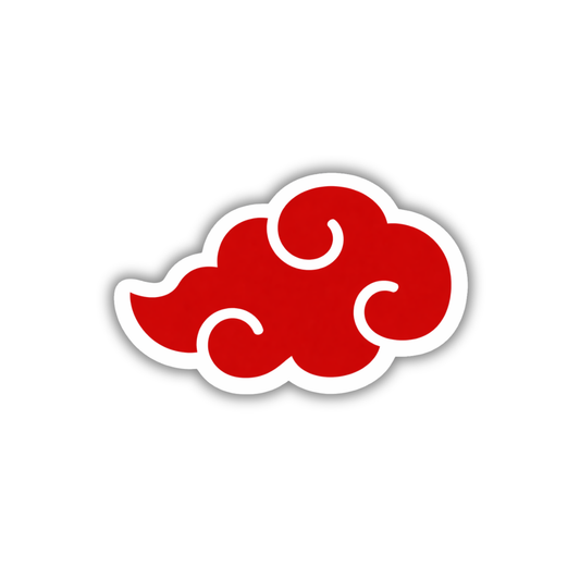Red Cloud Anime Symbol Sticker