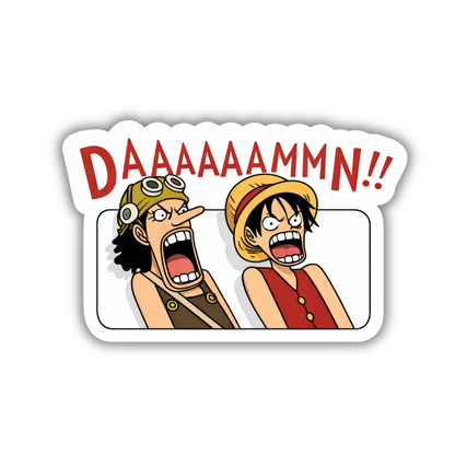 Daaamn! (One Piece) Sticker