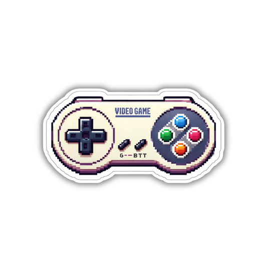 Retro Game Controller Sticker