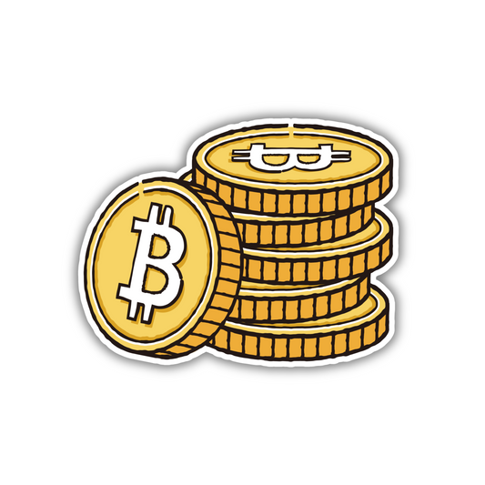 Bitcoin Coin Stack Sticker