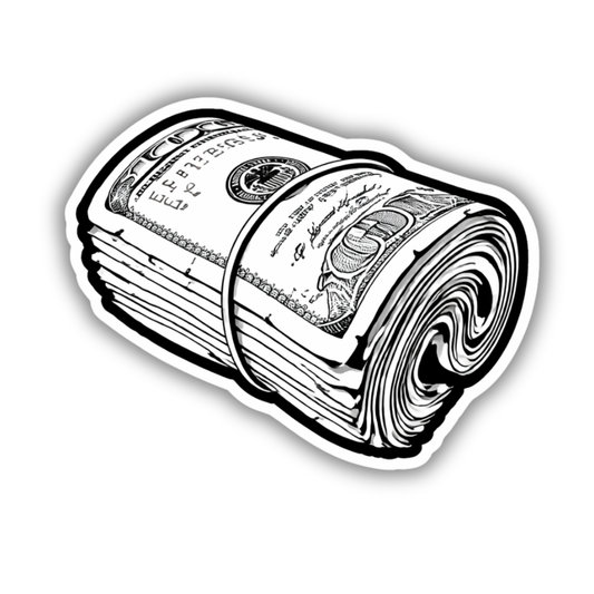 Money Roll Sticker