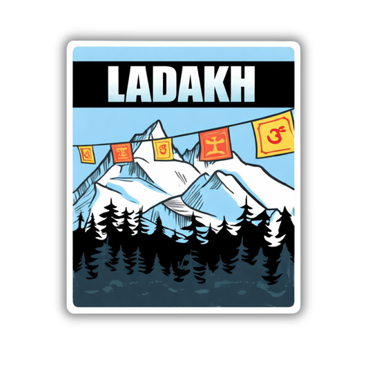 Ladakh Vibes Sticker