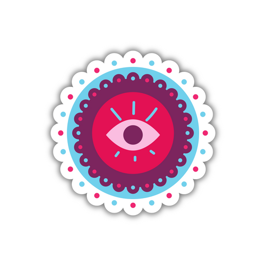 Evil Eye Mandala Sticker