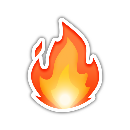 Fiery Flame Sticker