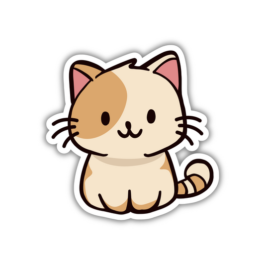 Cute Sitting Cat Sticker