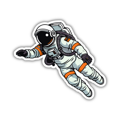 Floating Astronaut Sticker