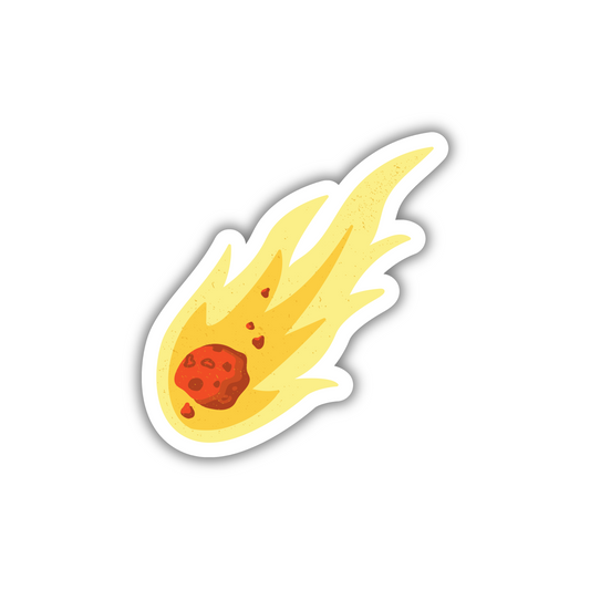 Fiery Meteor Sticker